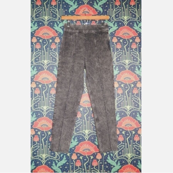 Isabel Marant Pantalon Nanouli Faded Black High Waist Acid Wash Jegging Jeans 36 - Picture 3 of 7
